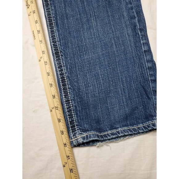 Harley Davidson Men's Jeans Medium Wash Straight Leg Boot Cut Biker Size 38x31 - Picture 5 of 16